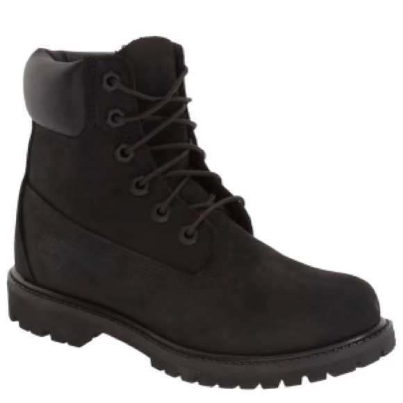 Timberland 6 Inch Premium Waterproof Boot in Black Leather Men’s Size 7.5